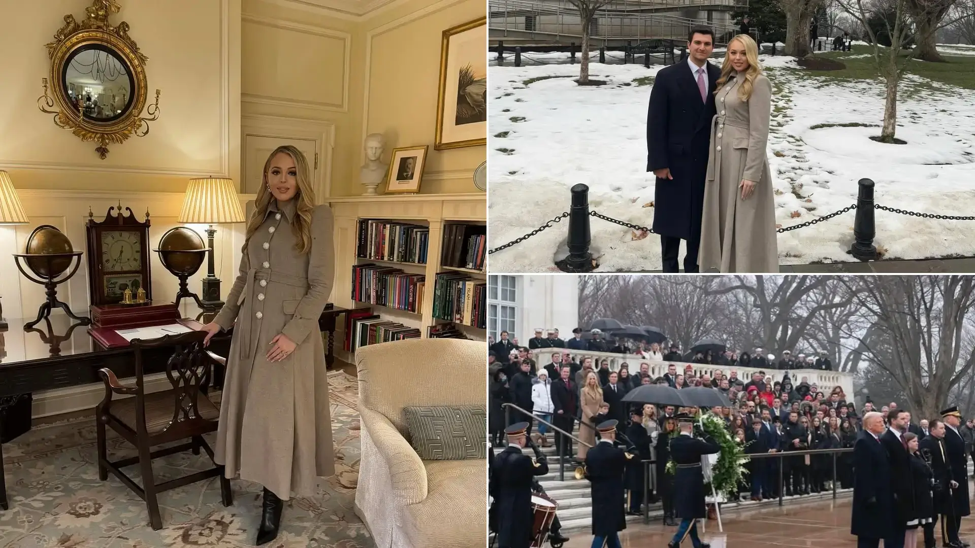 Tiffany Trump attended a wreath-laying ceremony at Arlington National Cemetery